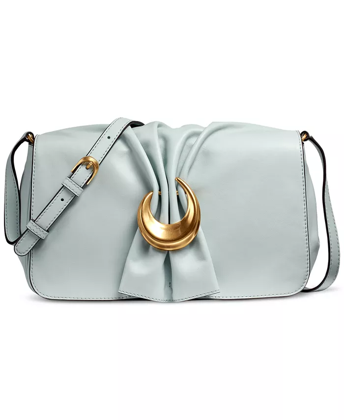 

Кожаная сумка-кроссбоди Basin Donna Karan New York, синий