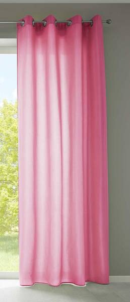 

Штора с люверсами Gardinenbox Microsatin blickdicht Ösen, 140x245x1 см, розовый