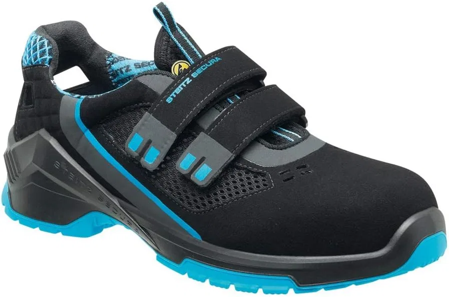 Сандалии Steitz Secura ESD VD PRO 1000 S1, черно-синие, размер XB Wide
