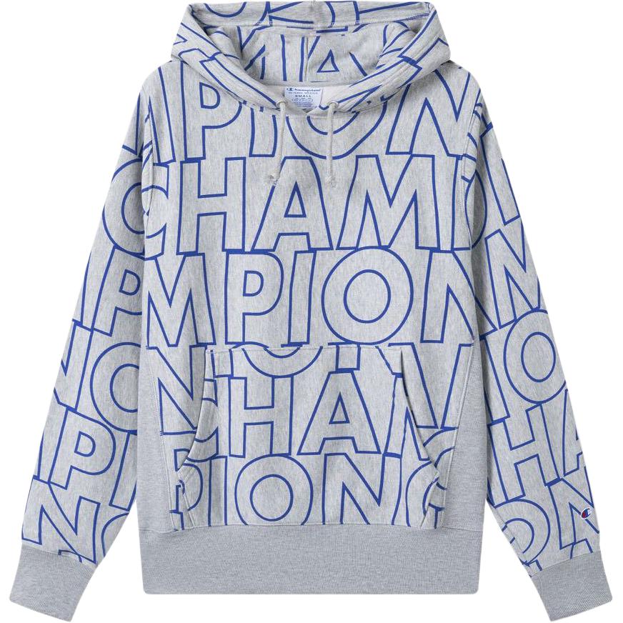 

Толстовка, американская версия, унисекс Champion, светлый серый