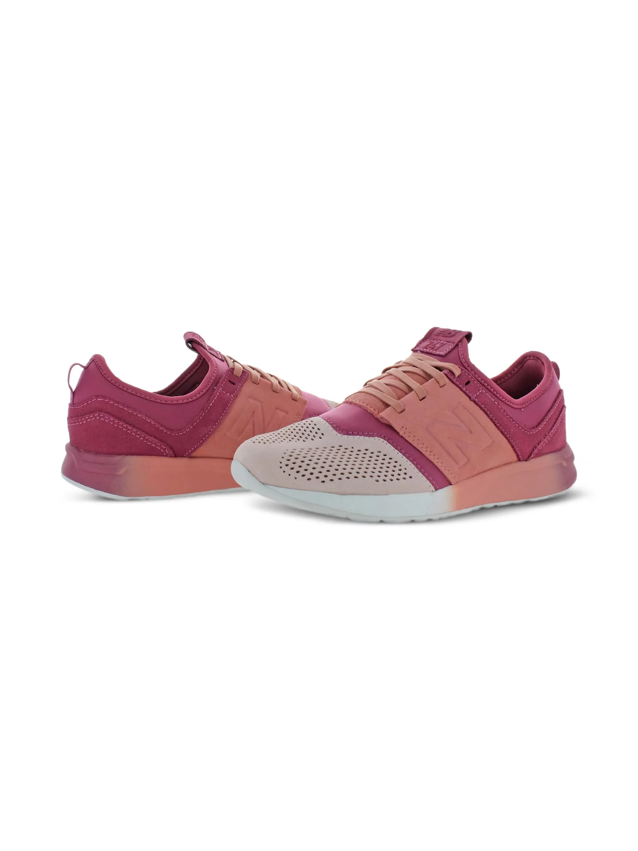 Кроссовки 247 Dusted Peach New Balance Kids, оранжевый — фото 2
