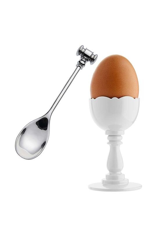

Чашка для яиц с ложкой Alessi, белый