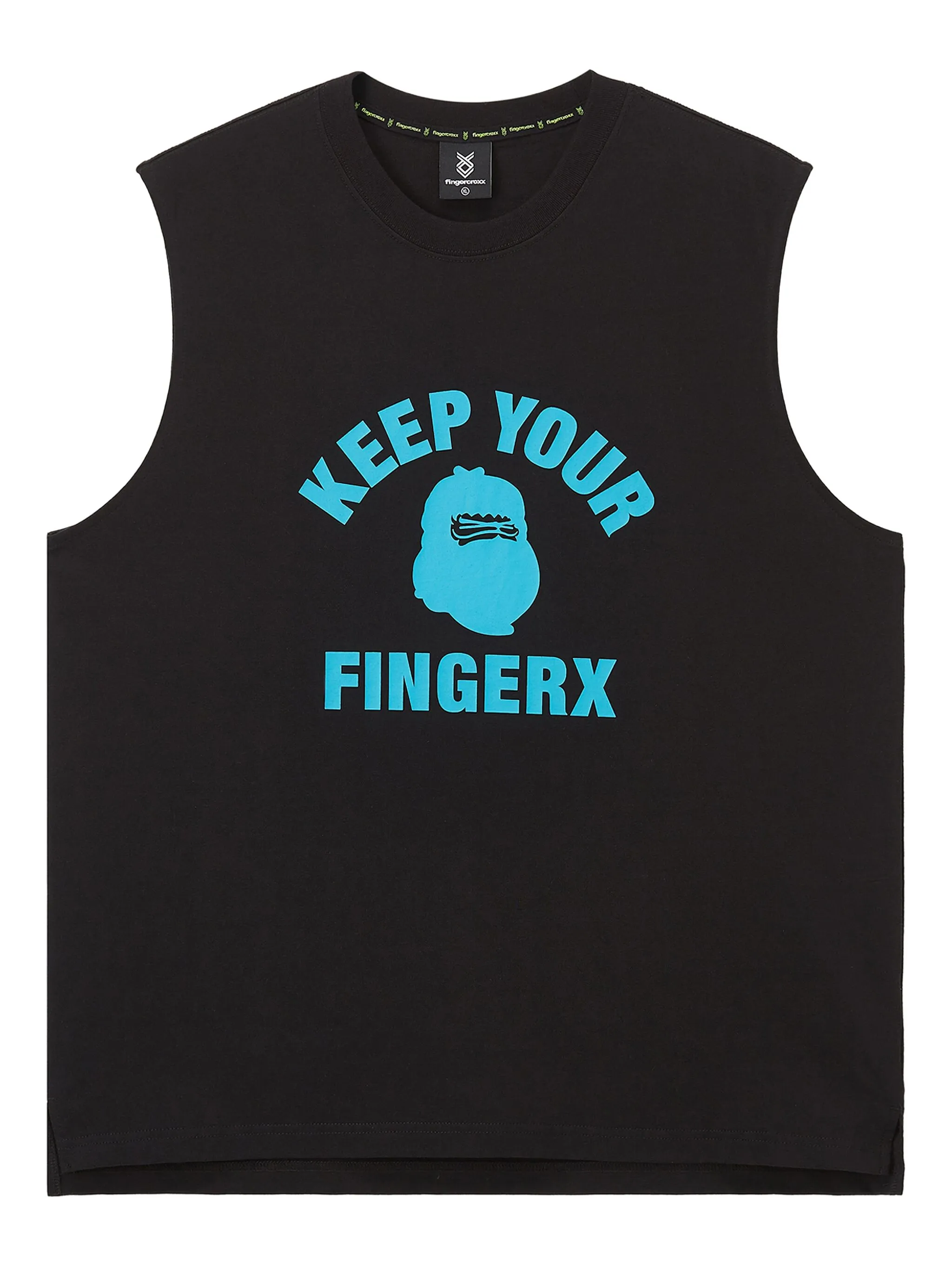 

Жилет с графичным принтом Fingercroxx, черный