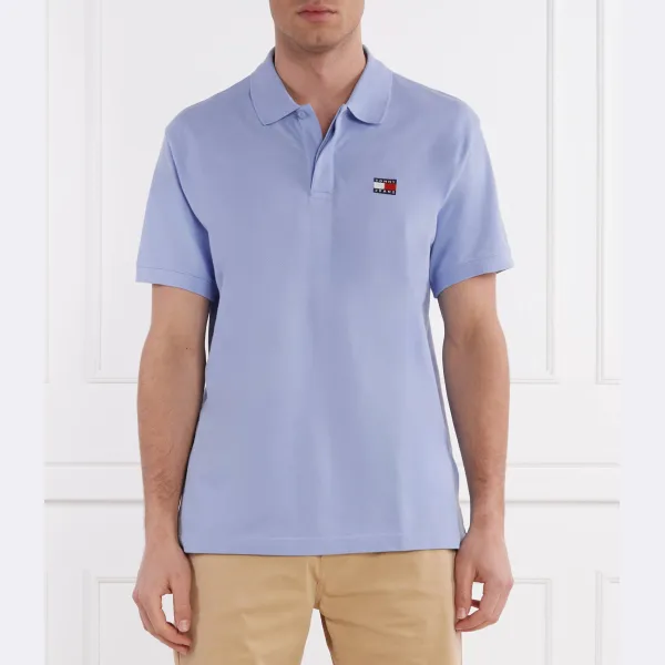 

Рубашка-Поло стандартного кроя с нашивкой Tommy Hilfiger, синий