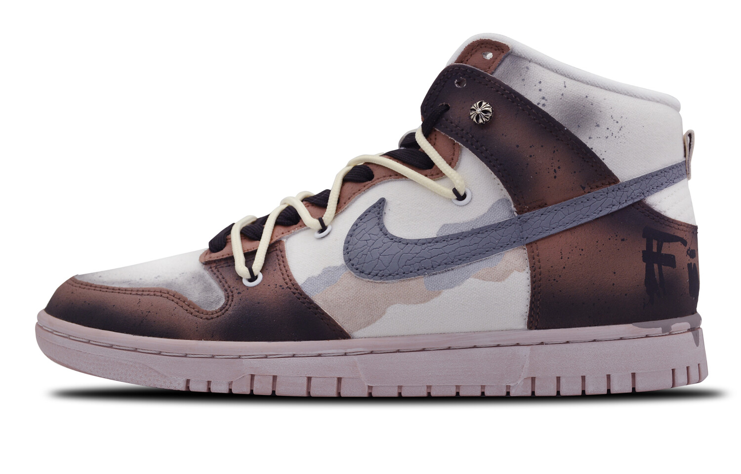 

Кроссовки для скейтбординга Dunk мужские высокие черно-белый Nike, Черный, Кроссовки для скейтбординга Dunk мужские высокие черно-белый Nike