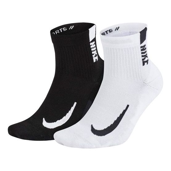 

Носки Nike Multiplier Running Ankle Socks (2 Pair) White/Black SX7556-906