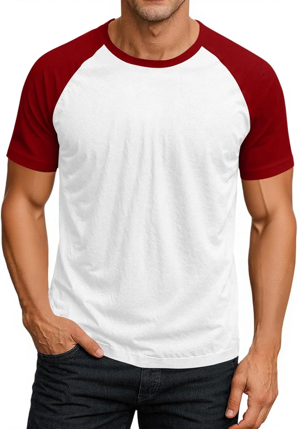 

Футболка с круглым вырезом для мужчин, Wrinkle Free, Casual lopmou