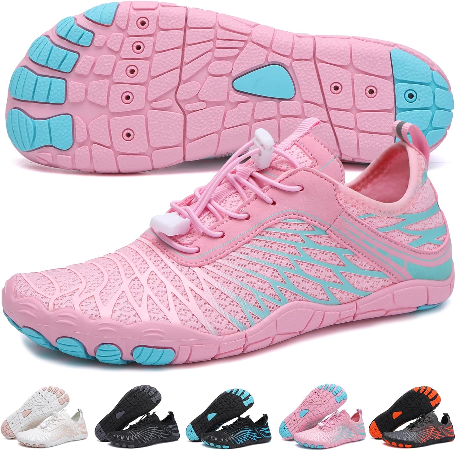 

Ботинки для походов для женщин и мужчин, унисекс водонепроницаемые босоножки, дышащие, противоскользящие походные туфли для занятий спортом, с широкой носочной частью, для походов, прогулок, бега, йоги и водных видов спорта Xianfengniao, синий/р...