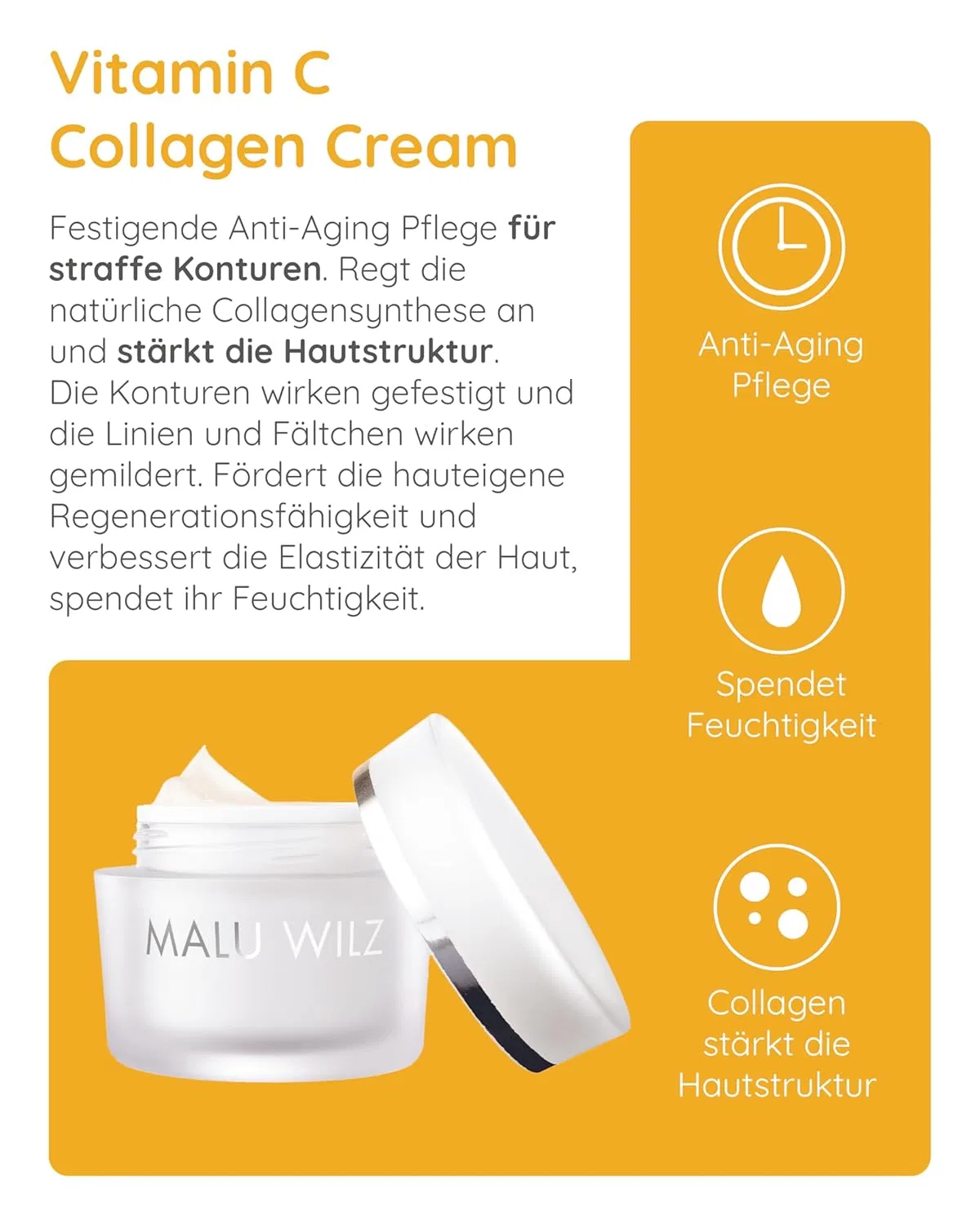 Бустер Malu Wilz — «Vitamin C Collagen Cream» от, 50 мл — фото 3