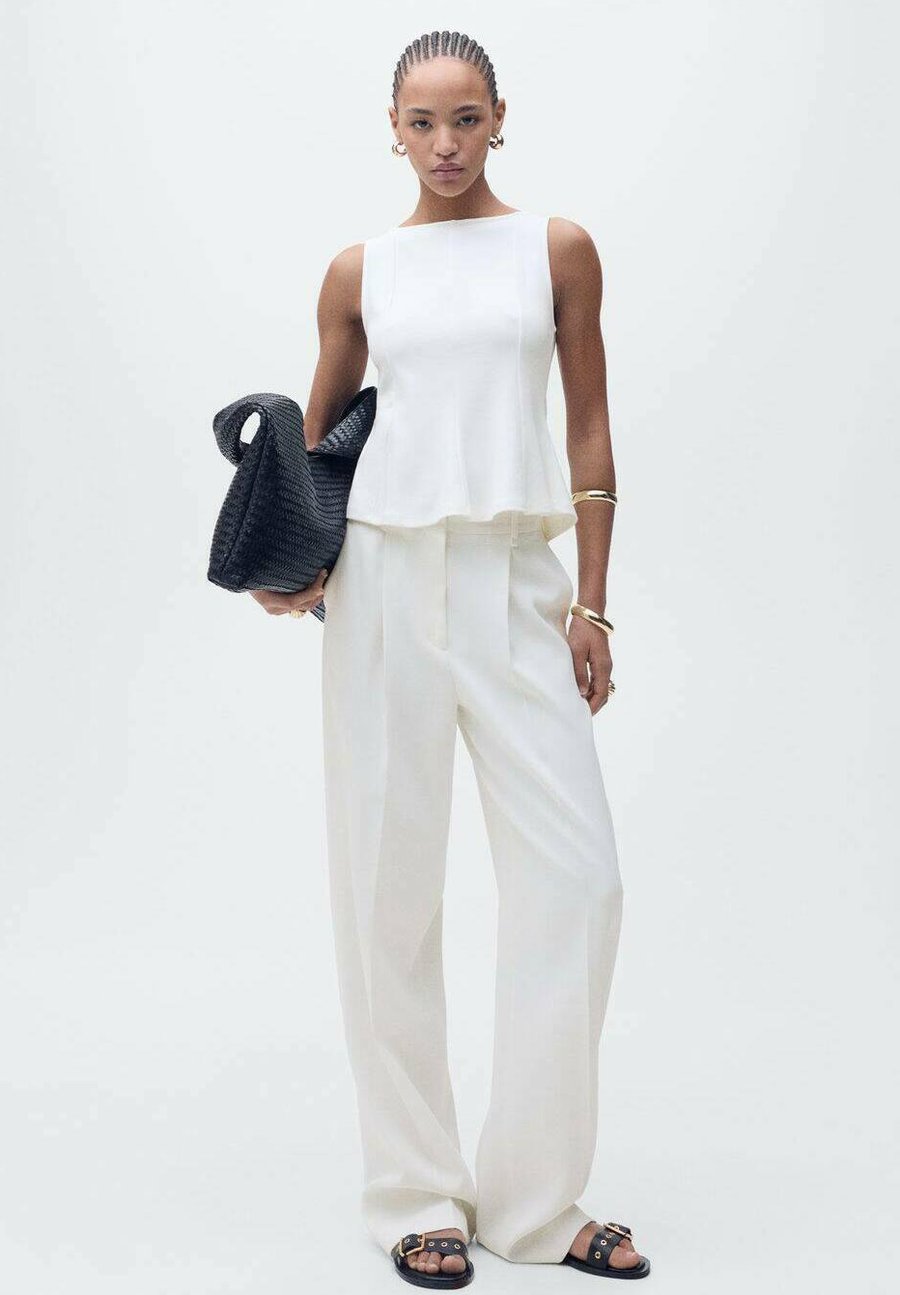 

Топ Mango PEPLUM WITH SEAM DETAIL, White