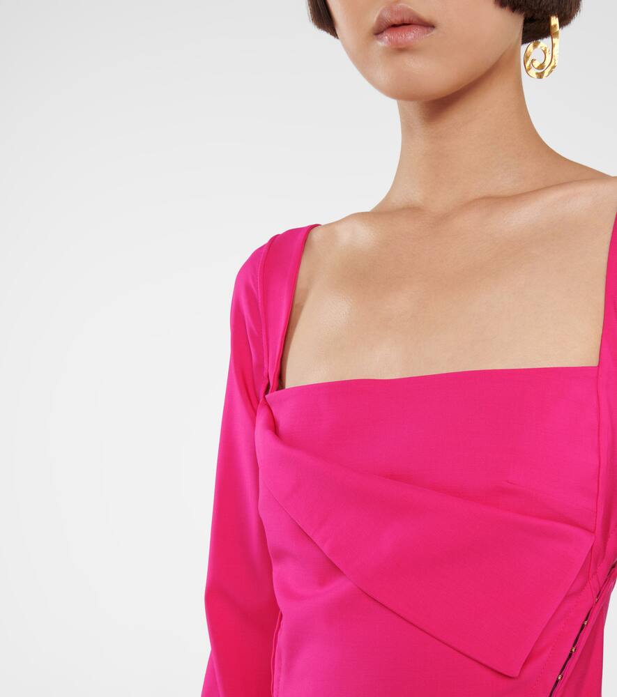 Платье-мини Cerro из стрейч-шерсти Jacquemus, Pink  213dr06-213 103450 — фото 4
