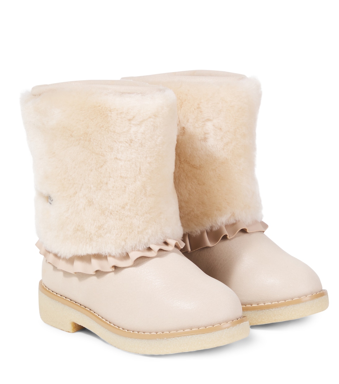 

Кожаные сапоги Rosalen с отделкой из овчины Donsje, Light Beige Sheep Wool