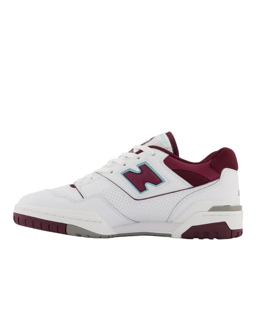 Мужские кроссовки New Balance 550 бордовые — фото 2