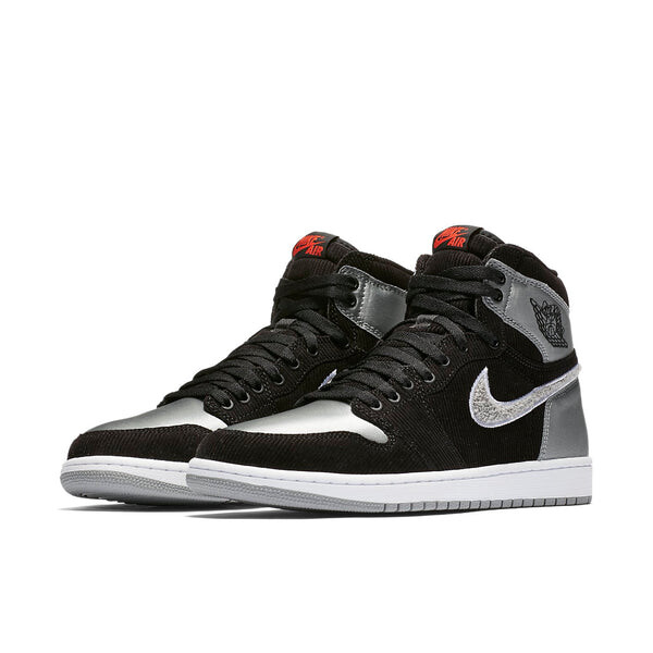 Кроссовки 1 ретро высокие og x aleali может Air Jordan, черный — фото 3