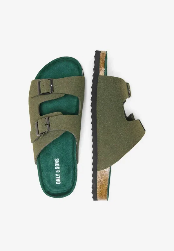 Сандалии Onssimon Sandal Mules Only & Sons, оливковый — фото 3