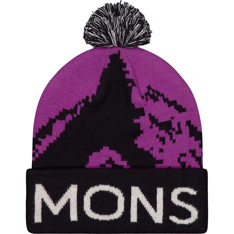 

Шапка Mons Royale Mtn Pixel Merino Pom Pom Mons Royale, Purple Bolt/Black