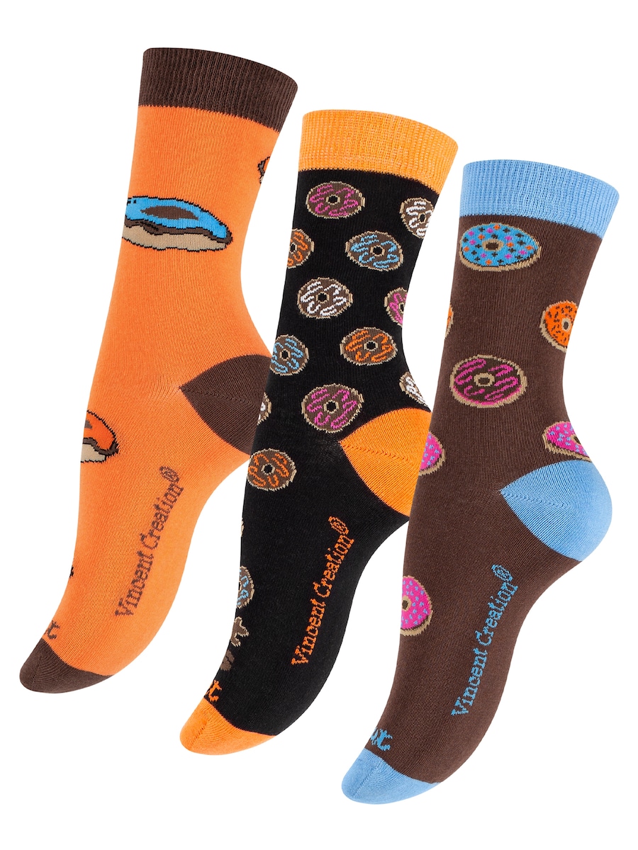 

Носки Vincent Creation Donuts, коричневый/оранжевый/черный