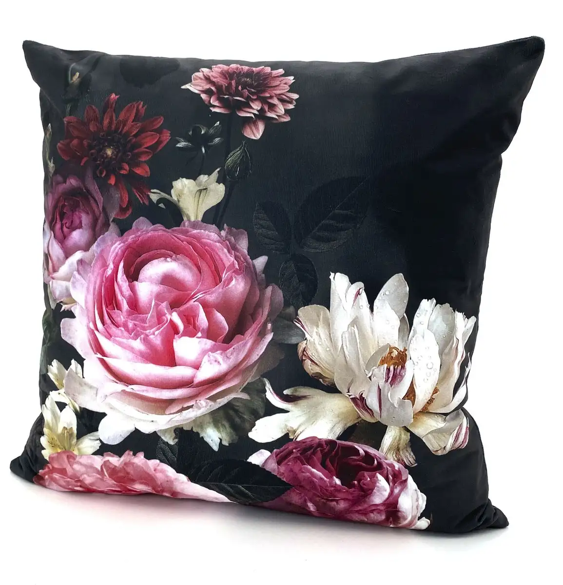 

Weckbrodt декоративная подушка "Пионы", чехол без наполнителя, имитация бархата, велюр, принт 48х48 см, цвет multi + geblümt