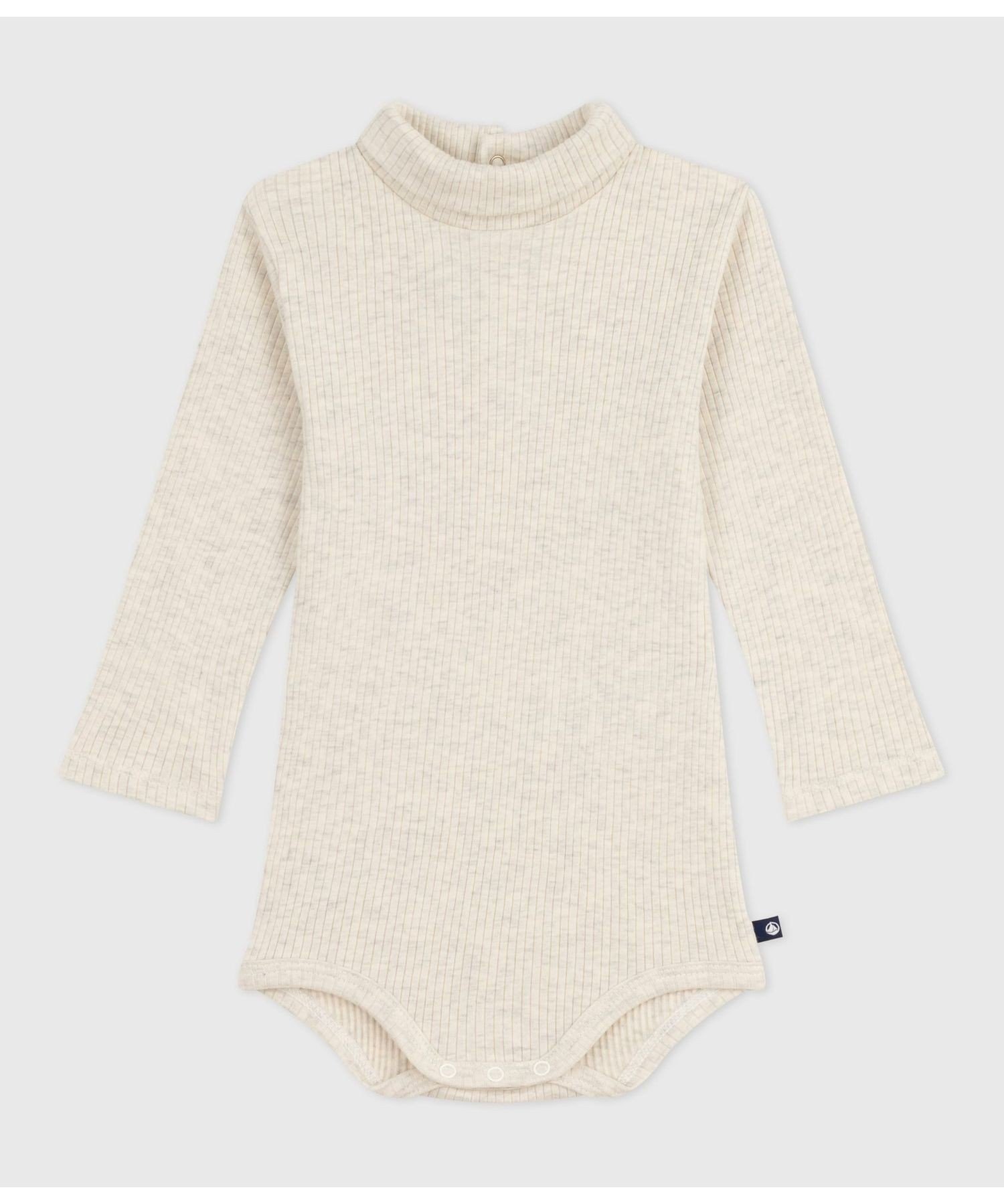 Платье с длинными рукавами и воротником PETIT BATEAU, Beige