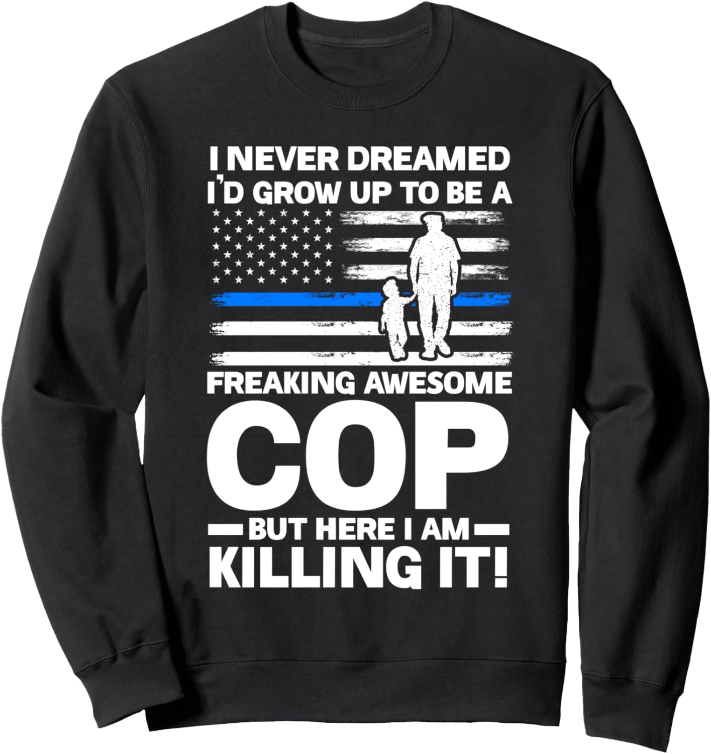 

Я никогда не мечтал стать полицейским. Толстовка с изображением полицейских, черная Police Officer Cops Gift, Черный, Я никогда не мечтал стать полицейским. Толстовка с изображением полицейских, черная Police Officer Cops Gift