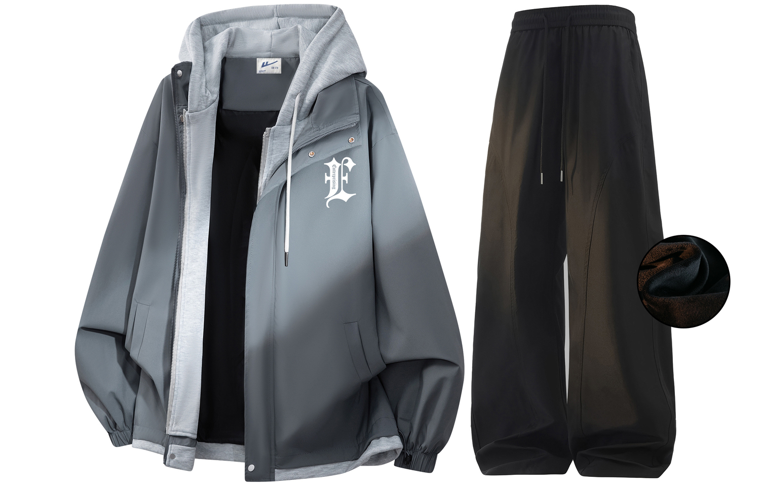 

Ветровка WARRIOR, dusty синий+[fleece-lined pants]