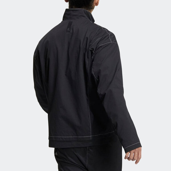 Куртка Men's adidas Martial Arts Series Stand Collar Sports Jacket Long Sleeves Autumn Black, мультиколор — фото 4