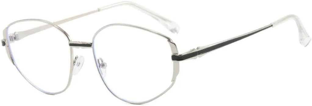 

Винтажные овальные солнцезащитные очки для мужчин и женщин, модные, разноцветные, стильные, роскошные, классические, металлические, с защитой от УФ-излучения UV400 VVTWSSW, Silver Clear