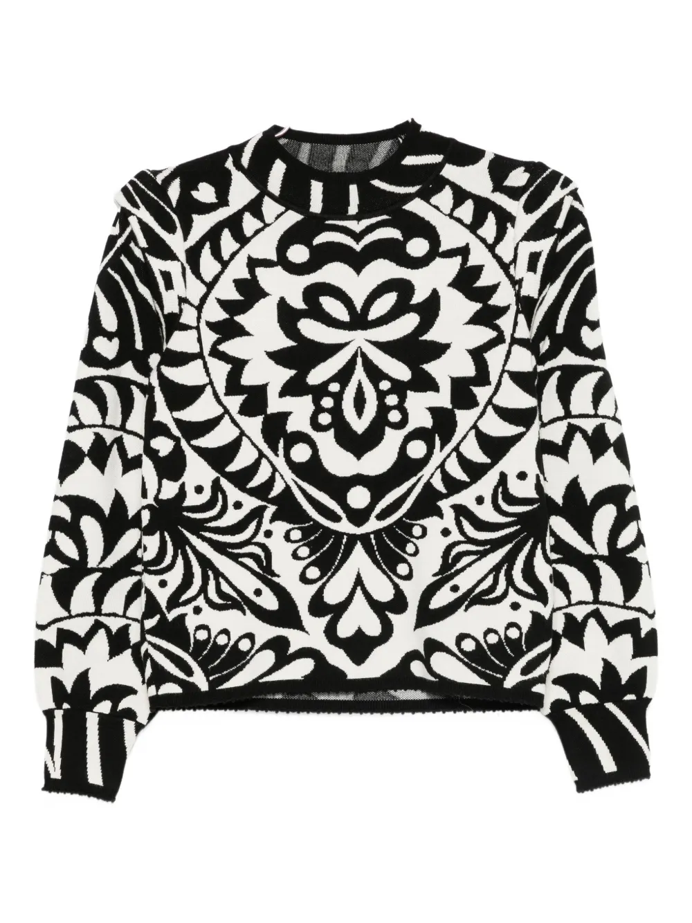 

Узорчатый свитер FARM Rio, черный