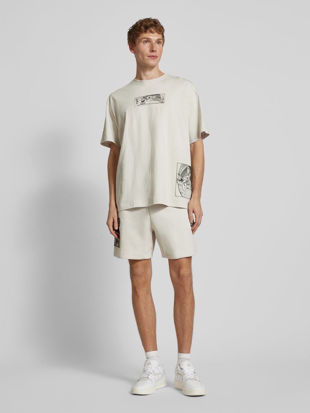 

Спортивные шорты с эластичным поясом ADIDAS SPORTSWEAR, бежевый