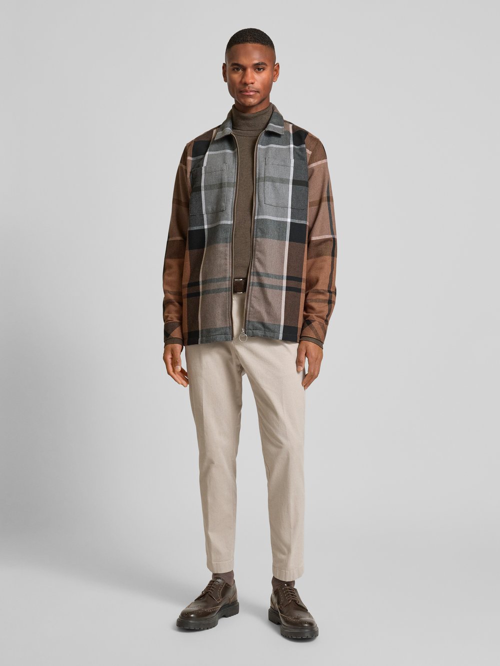 

Куртка-рубашка прямого кроя с нагрудными карманами, модель «Ланак» Barbour, песочный