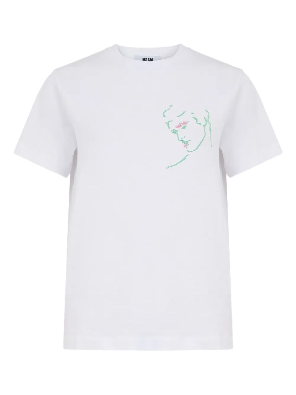 

Футболка с вышивкой MSGM, белый