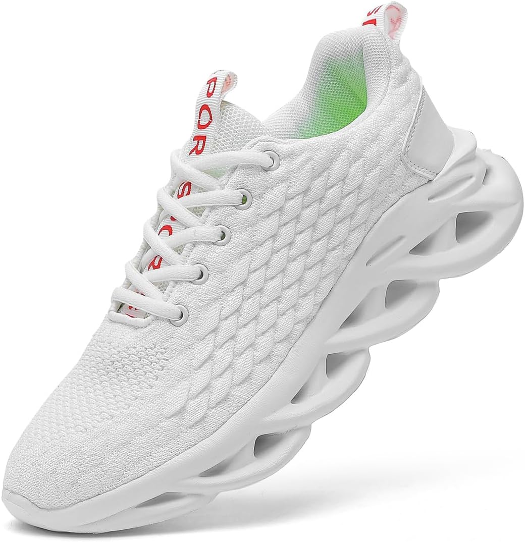 

Мужские теннисные кроссовки для ходьбы, дышащие, ультралегкие, повседневные спортивные и стильные для тренажерного зала Homass, белый