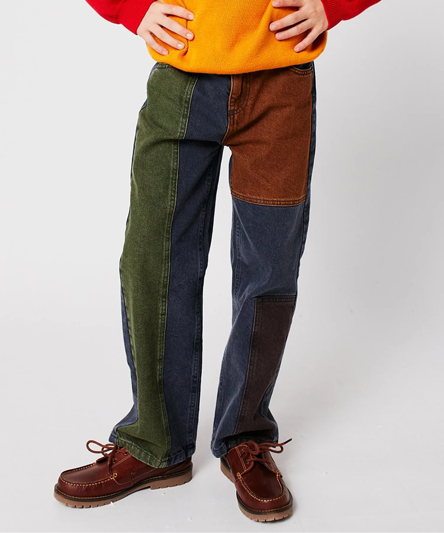 Детские штаны с цветными блоками colorblock dnm BOBO CHOSES разноцветные