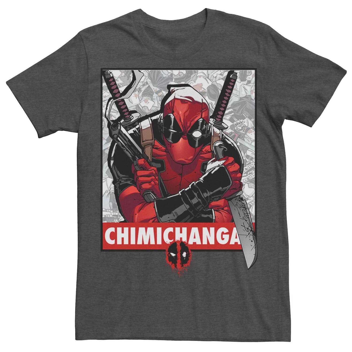 

Мужская футболка Deadpool Chimichanga Licensed Character