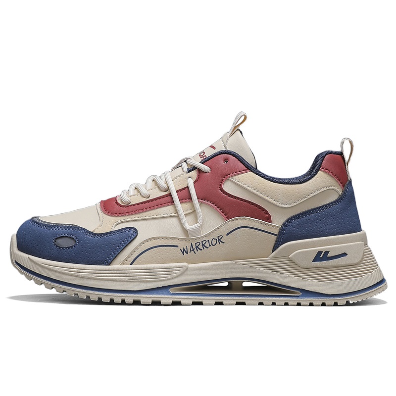 

WARRIOR Кроссовки Casual низкие мужские Coverage Rebound Balance Support Abrasion Resistant Slip Resistant Khaki Blue Red