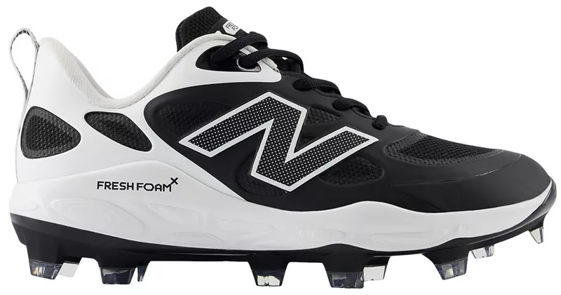 Женские формованные бутсы для софтбола New Balance Fresh Foam X VELO v4, черный/белый