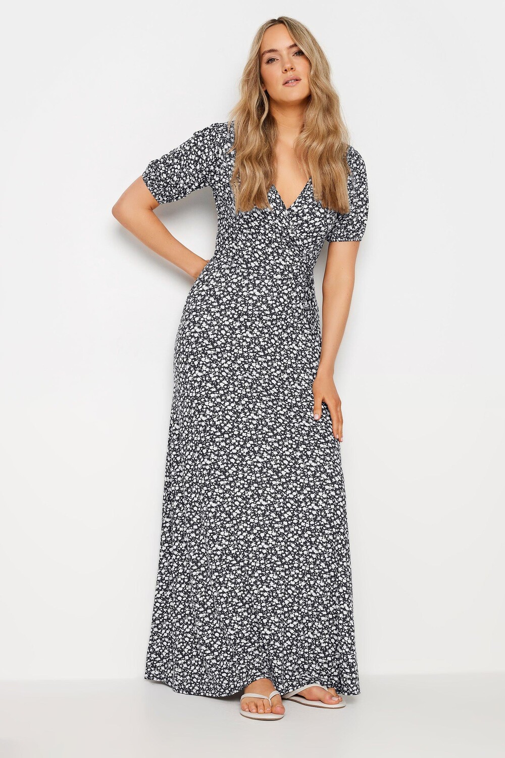 

Высокое платье макси с запахом Long Tall Sally, синий