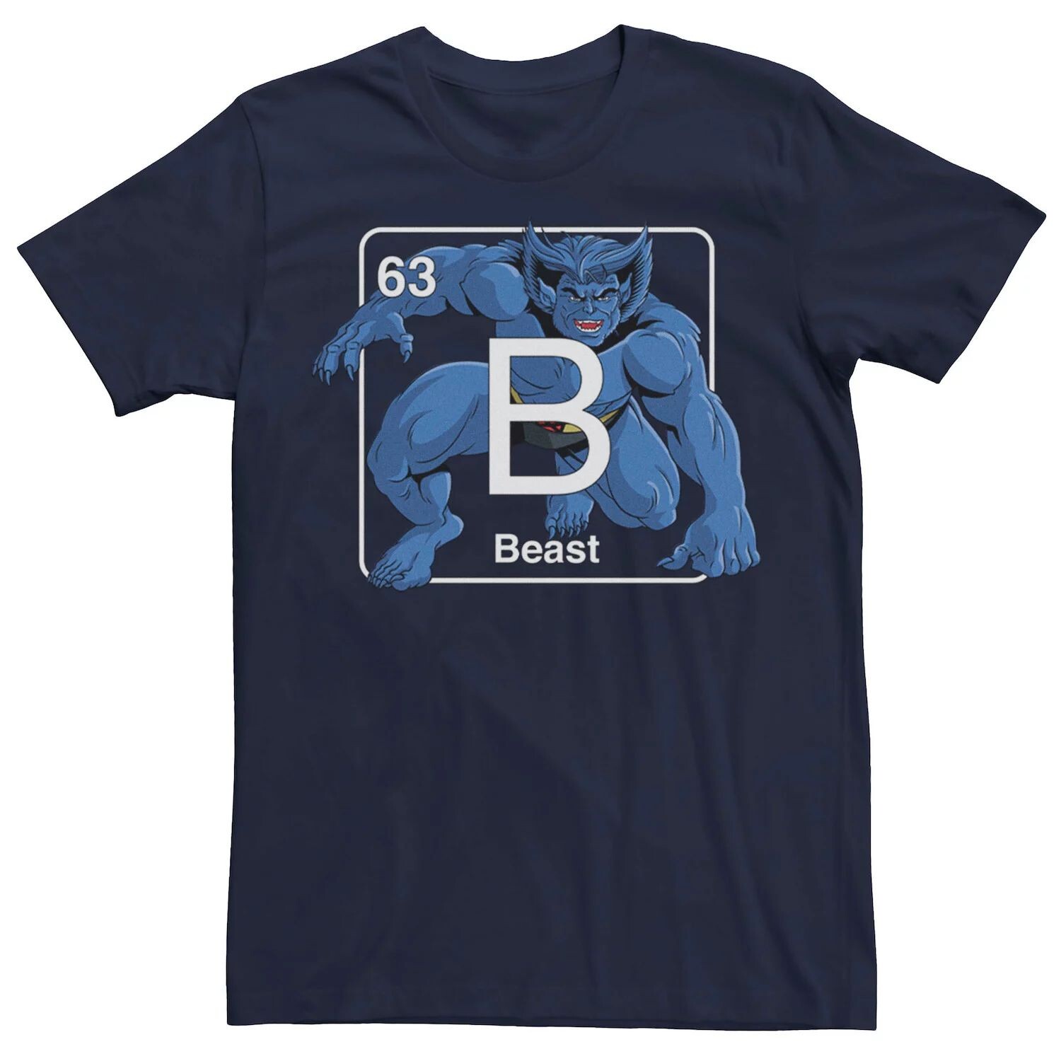 

Мужская футболка Marvel X-Men Beast Periodic Element Licensed Character