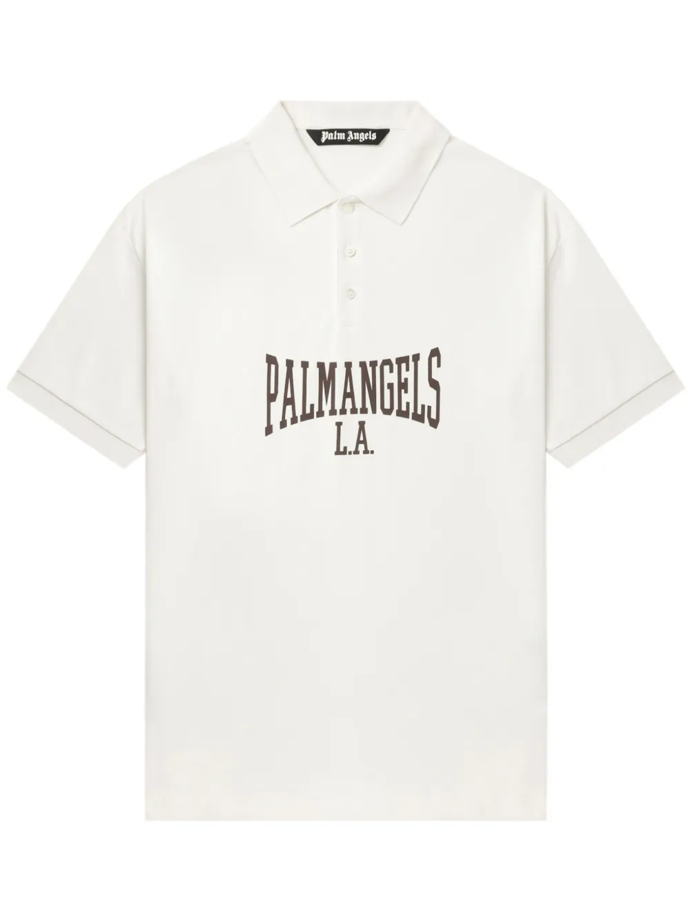 

Рубашка поло с логотипом PALM ANGELS, белый