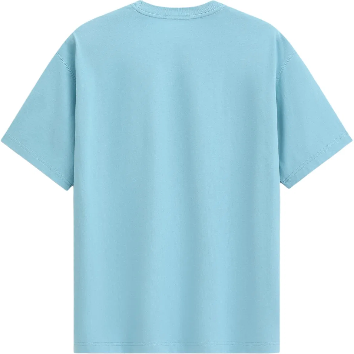 Футболка унисекс crew neck moderate GAP, Light Blue, Offset Printing Logo — фото 4