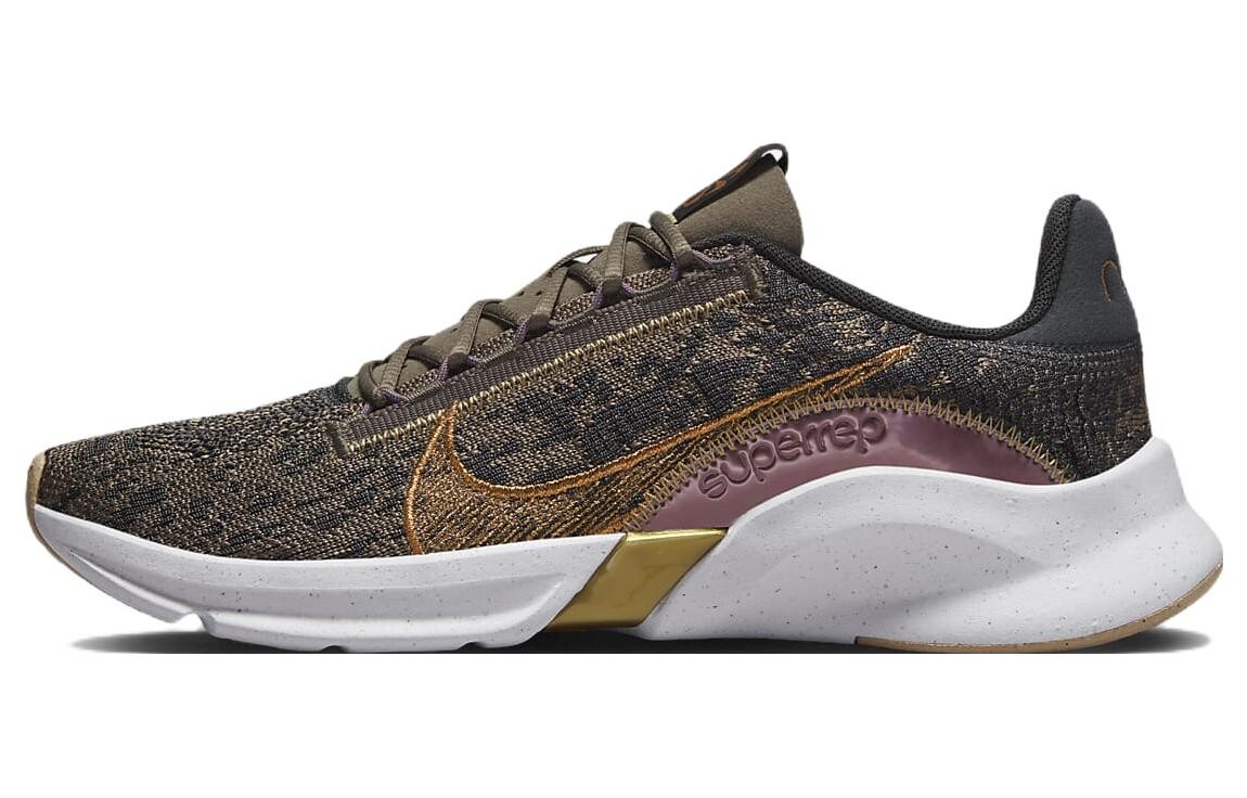 Кроссовки Nike SuperRep Go 3 Next Nature Flyknit Premium 'Olive Grey Metallic Copper' Women's