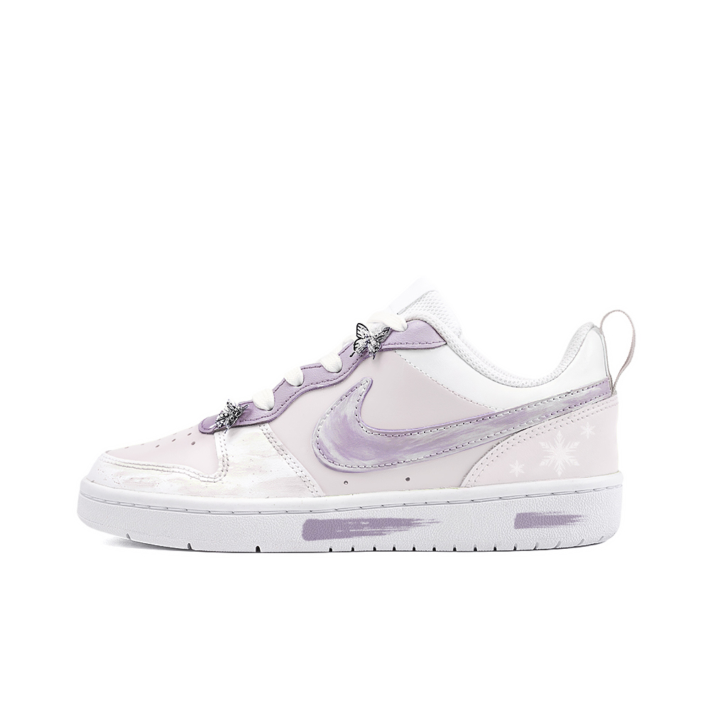 

Кроссовки Nike Court Borough Skateboarding Shoes Women's Low-top Black, цвет Light Lavender