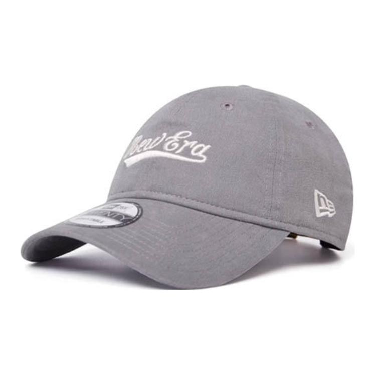 

New Era Кожаная бейсболка унисекс серая, Gray
