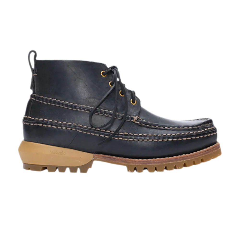 Обувь Visvim Kanawa Moc Mid-Folk, черный