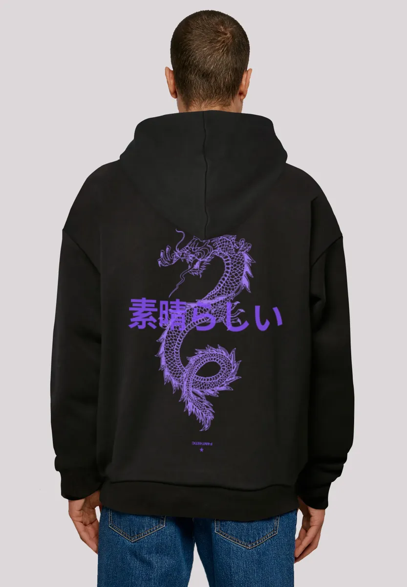 

Толстовка F4NT4STIC "Dragon Purple", принт, черный