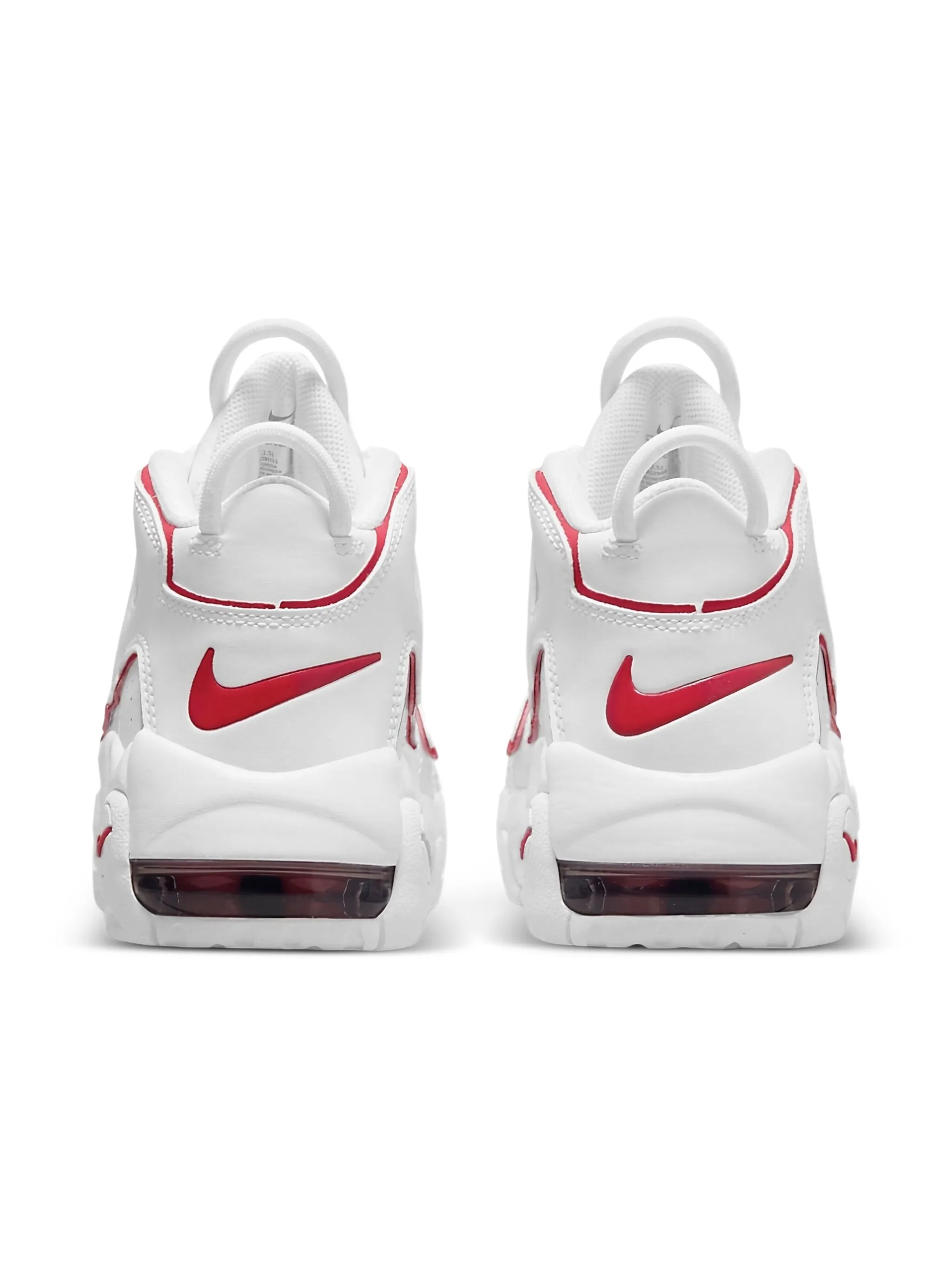 Кроссовки Air More Uptempo White/Red Nike Kids, белый — фото 2