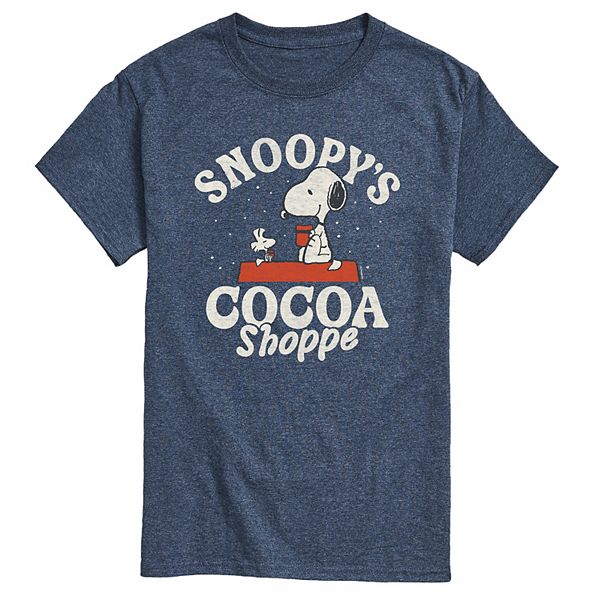 

Футболка с принтом Peanuts Snoopy's Cocoa Shoppe Licensed Character, Heather Blue