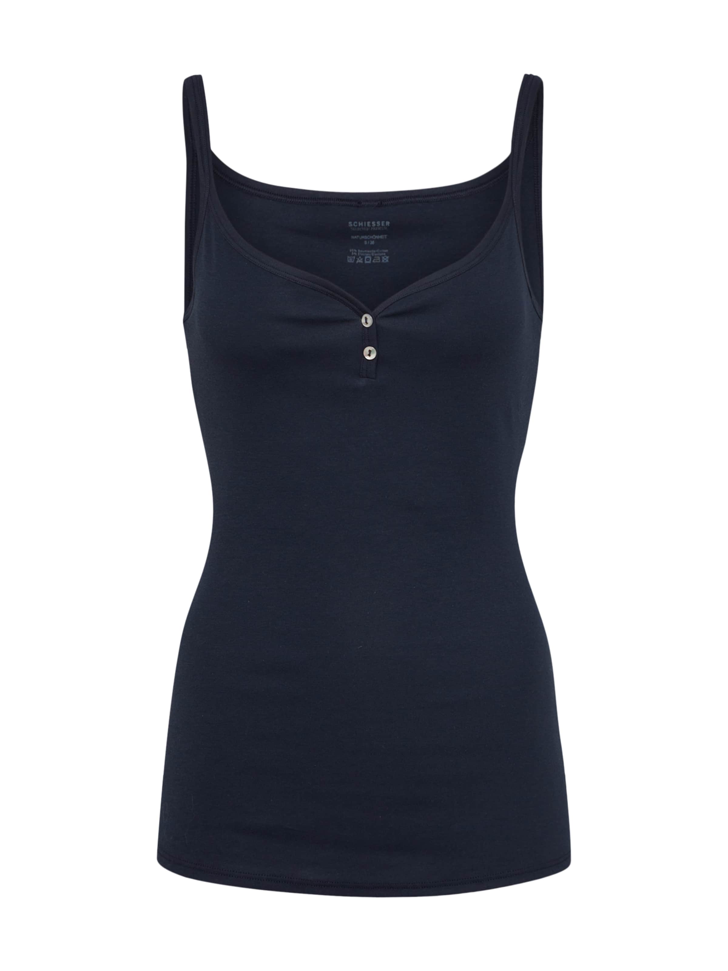 

SCHIESSER Майка 'Naturschönheit' в цвете Night Blue