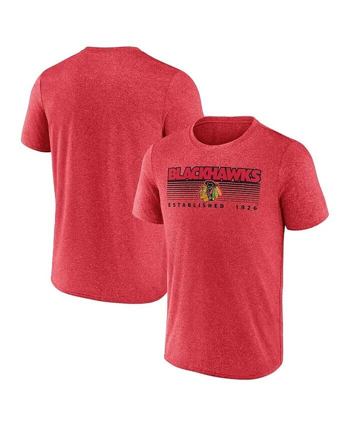 

Мужская красная футболка с рисунком Chicago Blackhawks Prodigy Performance Fanatics