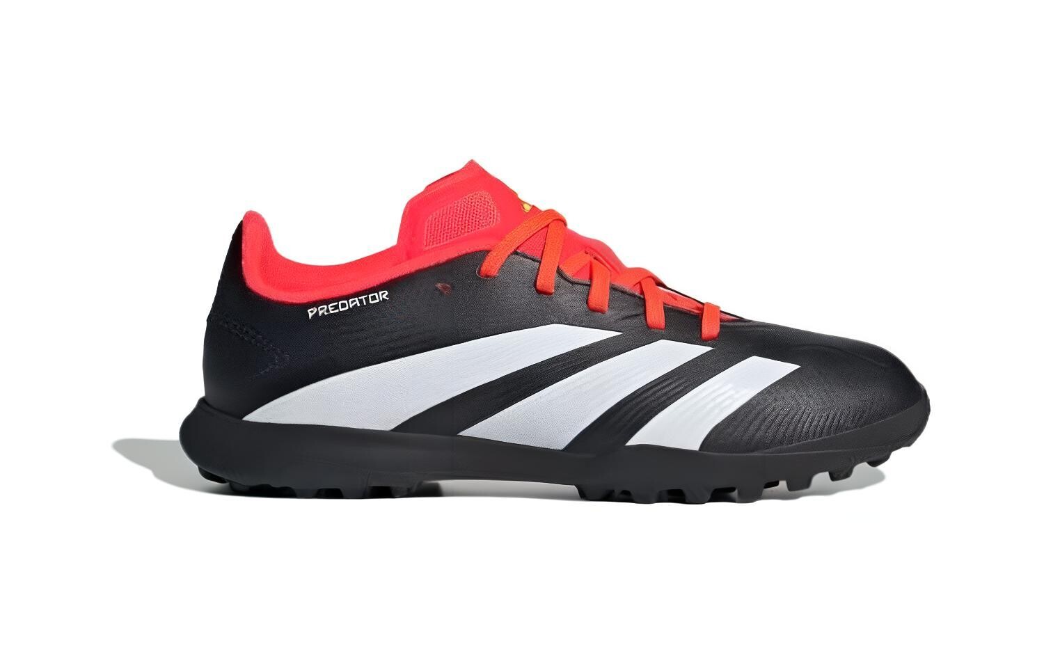 Predator 24 League Turf Core Black Cloud White Solar Red GS Adidas, черный/красный — фото 2